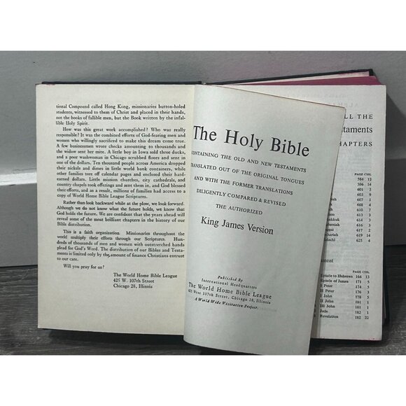 The Holy Bible King James Version Hardcover Black Cover - Picture 2 of 6